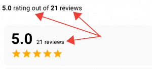 Edit "Our rating" and "Review(s)" in widgets