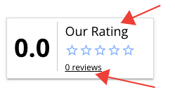 Edit "Our rating" and "Review(s)" in widgets